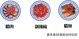 腊肉 腊鱼 剁辣椒