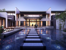 新中式建筑效果图