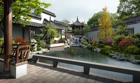 古建庭院效果图