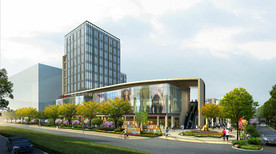 市政道路绿化效果图