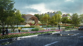 道路景观设计效果图