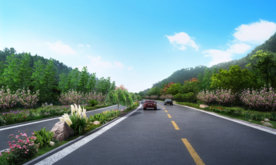 道路景观设计效果图