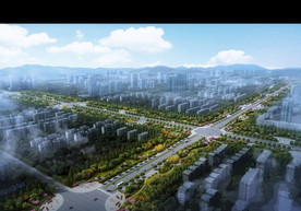 道路景观设计效果图