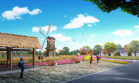 田园花海景观设计效果图