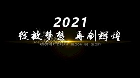 高端金色粒子标题字幕条动画模板