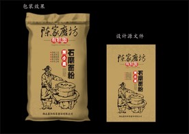 传统面粉包装