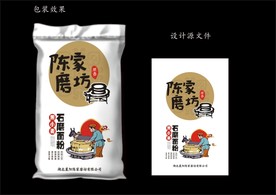 传统面粉包装
