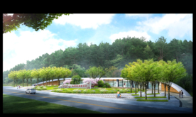 旅游服务中心设计效果图