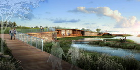 滨水湿地景观设计效果图