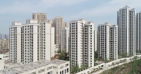 俯瞰航拍精品楼盘视频素材