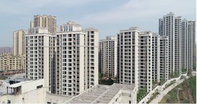 城市无人机航拍楼盘4K高清视频