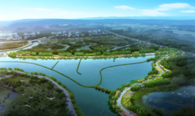 滨水景观设计鸟瞰图