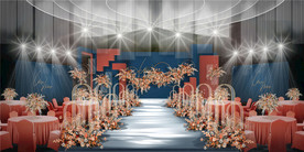 婚礼婚庆舞台布置效果图