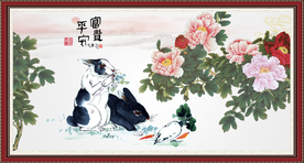 玉兔迎春