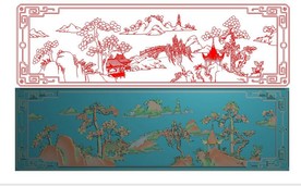 山水精雕图