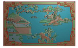 山水精雕图