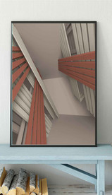 北欧莫迪兰抽象几何空间装饰画