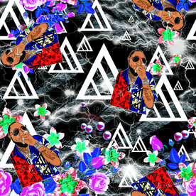 潮流男装印花 原图高清分层