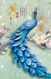 孔雀装饰画