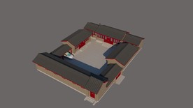 古建民居四合院su模型