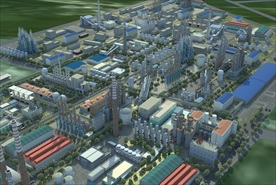 工厂厂区鸟瞰图