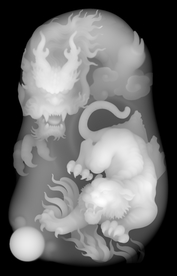 随形龙老虎龙虎风云龙威虎振降龙