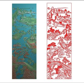 山水精雕图