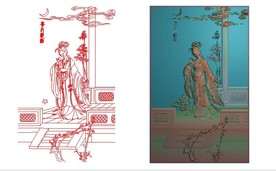 贵妃醉酒 精雕图