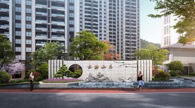 中式景墙设计效果图