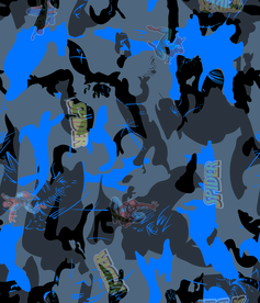 迷彩 泥点 蜘蛛