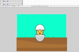 鸡蛋和小鸡孵出的动画