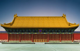 故宫武英殿古建筑3D墙纸背景墙