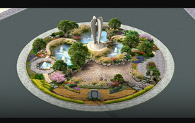 花坛转盘景观效果图