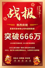 企业公司学校喜报宣传海报