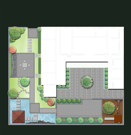 别墅庭院景观设计平面图
