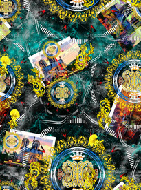 潮流印花 高清分层原图