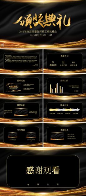 宽屏典礼会议策划庆典背景PPT
