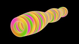 3D抽象旋转动态图形效果视频