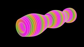 创意抽象动态3D形状视频