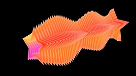 立体3D五角星动态视频