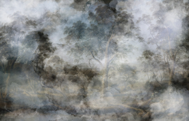 手绘抽象线条云