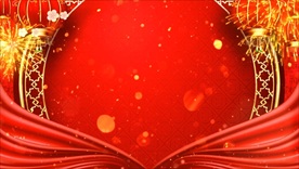 大气红色新年视频背景素材
