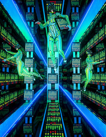 夜场酒吧抽象表演艺术