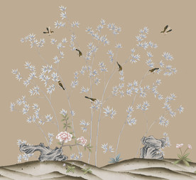 手绘超高清竹子背景墙