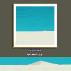 抽象油画装饰画轻奢手绘极简画