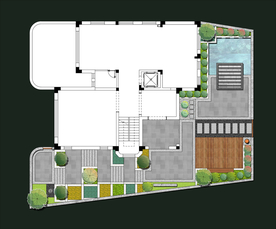别墅庭院景观设计平面图
