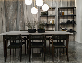 岩板瓷砖空间效果图 蓝金沙