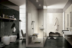 岩板瓷砖空间效果图 经典