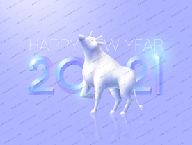 牛年底图包装背景图