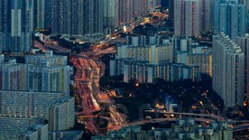 高清城市夜晚街道视频